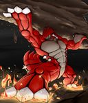  abs amazing anthro beefcake biceps big_muscles boulder claws fangs flexing grey_skin groudon horn lava legendary_pok&#233;mon male muscles nintendo nude pecs pok&#233;mon pok&eacute;mon pose red_skin scales solo standing teeth vein video_games waddledox yellow_eyes 