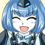  :d ^_^ blue_hair closed_eyes facing_viewer genderswap genderswap_(mtf) league_of_legends nam_(valckiry) open_mouth short_hair smile solo xerath 