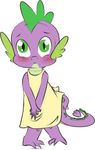  blush crossdressing dragon dress feral friendship_is_magic green_eyes kryptchild male my_little_pony scalie solo spike_(mlp) 