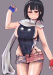  1girl american_flag american_flag_print american_flag_skirt black_hair black_one-piece_swimsuit blue_gloves breasts cosplay fingerless_gloves flag_print gloves highleg highleg_one-piece_swimsuit highres huge_breasts kantai_collection kozzy.ta one-piece_swimsuit print_skirt red_eyes red_gloves scarf short_hair sideboob skirt solo super_highleg swimsuit takao_(kancolle) two-tone_one-piece_swimsuit wahoo_(kancolle) wahoo_(kancolle)_(cosplay) white_one-piece_swimsuit white_scarf 
