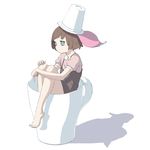  bad_id bad_pixiv_id barefoot copyright_request cup f-cla feet hat in_container in_cup minigirl mug solo 