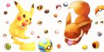  cherish_ball dive_ball dream_ball dusk_ball eevee fast_ball friend_ball great_ball heal_ball holding holding_poke_ball lai_(pixiv1814979) level_ball love_ball lure_ball luxury_ball master_ball moon_ball nest_ball open_mouth park_ball pikachu poke_ball poke_ball_(basic) pokemon pokemon_(creature) premier_ball quick_ball repeat_ball safari_ball timer_ball ultra_ball white_background 