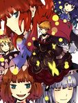  bad_id bad_pixiv_id beatrice blonde_hair blue_eyes blue_hair choker closed_eyes dress eva_beatrice frederica_bernkastel hat lambdadelta long_hair multiple_girls orange_eyes orange_hair pui purple_eyes red_hair ribbon serious short_hair smile umineko_no_naku_koro_ni ushiromiya_ange virgilia 