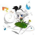  :&gt; ? bad_id bad_pixiv_id chibi flower hitodama konpaku_youmu konpaku_youmu_(ghost) solo touhou uyori 