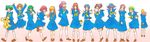  asahina_yuko back blonde_hair blue_eyes blue_sailor_collar blue_skirt blush bow brown_hair cho_(taronana) chocolate everyone from_behind fujisaki_shiori glasses gradient_hair green_eyes green_hair hair_ornament heart highres himoo_yuina ijuuin_rei jumping kagami_mira katagiri_ayako kirameki_high_school_uniform kisaragi_mio kiyokawa_nozomi koala koshiki_yukari laughing lineup long_hair long_image low-tied_long_hair microphone midriff mikihara_megumi multicolored_hair multiple_girls navel nijino_saki one_eye_closed orange_hair pleated_skirt ponytail purple_eyes purple_hair red_hair ribbon sailor_collar saotome_yumi school_uniform serafuku shoes short_hair skirt smile socks standing stuffed_animal stuffed_koala stuffed_toy tatebayashi_miharu tokimeki_memorial tokimeki_memorial_1 twintails v wide_image yellow_bow 