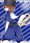  bad_id bad_pixiv_id brown_hair hat heterochromia katori_(quietude) no_legwear rozen_maiden scissors short_hair souseiseki 