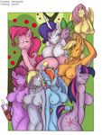  alcohol alex_spastic anthro anthrofied apple applejack_(mlp) bent_over berry_punch_(mlp) beverage big_breasts blonde_hair blue_eyes bottle breasts butt cowboy_hat cutie_mark derpy_hooves_(mlp) dragon equine eyeshadow female fluttershy_(mlp) freckles friendship_is_magic fruit group hair hat horn horse jobo37 looking_at_viewer makeup male mammal multi-colored_hair my_little_pony nipples nude outside pegasus pink_hair pinkie_pie_(mlp) pony purple_eyes purple_hair rainbow_dash_(mlp) rainbow_hair rarity_(mlp) sike_(mlp) spike_(mlp) tree twilight_sparkle_(mlp) unicorn wine wings yellow_eyes 