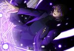  brown_eyes brown_hair cross cross_necklace fate/stay_night fate_(series) hogehoge0710 jewelry kotomine_kirei magic_circle necklace purple_hair 