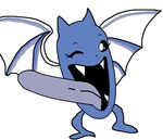  bat female golbat long_tongue mammal meme nintendo one_eye_closed pok&#233;mon pok&eacute;mon tongue u_r_simgle video_games wink 