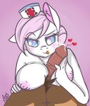  &lt;3 anthro anthrofied areola arnachy blue_eyes breasts cum duo equine erection female friendship_is_magic fur hair horse male mammal my_little_pony nipples nurse_hat nurse_redheart_(mlp) penis pink_background pink_hair plain_background pony sex straight titfuck tongue white_fir white_fur 