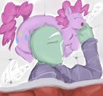  chubby clothing cutie_mark duo equine eyes_closed female feral friendship_is_magic fur hair horse human male mammal my_little_pony pink_fur pink_hair pinkie_pie_(mlp) pony sirmasterdufel sleeping 