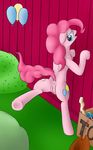  blue_eyes cowboy_hat cutie_mark dream_breaker equine female friendship_is_magic fur hair hat horse mammal my_little_pony nude pink_fur pink_hair pinkie_pie_(mlp) pony pussy sex_toy smile solo vaginal 