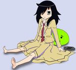  1girl barefoot feet kuroki_tomoko long_toenails soles toenails toes watashi_ga_motenai_no_wa_dou_kangaetemo_omaera_ga_warui! 