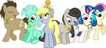  cutie_mark derpy_hooves_(mlp) doctor_whooves_(mlp) elements_of_harmony equine female feral friendship_is_magic horn horse jaybugjimmies lyra_(mlp) lyra_heartstrings_(mlp) male mammal my_little_pony necklace octavia_(mlp) pegasus pony tiara unicorn vinyl_scratch_(mlp) wings 