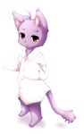  cat chibi clothing cute feline mammal morenatsu plain_background shin_kuroi shirt white_background 