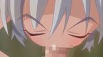 animated animated_gif censored fellatio katsuragi_sara licking murakami_teruaki oral red_eyes silver_hair tongue tongue_out zettai_junshu_kyousei_kozukuri_kyokashou!! 