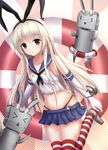  anthropomorphization kancolle pantsu shimakaze_(kancolle) thighhighs 