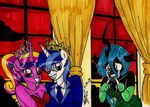  &lt;/3 anthro anthrofied blue_eyes blue_hair breasts changeling cleavage clothed clothing crown crying curtains dress elbow_gloves equine female friendship_is_magic gloves green_eyes green_hair hair holes horn horse looking_at_viewer male mammal multi-colored_hair my_little_pony necktie newyorkx3 pony princess_cadance_(mlp) prom purple_eyes queen_chrysalis_(mlp) shining_armor_(mlp) smile suit sunset tears two_tone_hair unicorn upset window winged_unicorn wings 