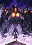  antlar bad_id bad_pixiv_id baltan_seijin dada_(ultra_series) earth_defense_force full_body glowing looking_at_viewer male_focus matsuryuu mephilas_seijin monster outdoors red_king_(ultra_series) rock standing ultra_series ultraman_(1st_series) zetton 