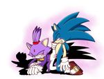  blaze_the_cat blue_hair blush cat clothed_sex clothing cum cum_in_pussy duo feline female fur green_eyes hair hedgehog male mammal penis purple_fur sega sex sonic sonic_(series) sonic_the_hedgehog straight 