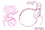  badgerben balloonitis big_breasts blush bottomless breasts clothed clothing cobra feathers female francine francine_(badgerben) half-dressed huge_breasts jamila nipples non-mammal_breasts open_mouth original_content reptile scalie snake text wide_hips wings 