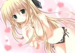  blonde_hair blush breast_hold korie_riko long_hair luna_(tsuki_tsuki!) panties topless tsuki_tsuki! underwear 