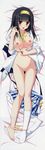  1girl :d absurdres barefoot black_hair bra bra_pull breasts brown_eyes dakimakura full_body headband highres hime_cut huge_filesize kusanagi_kazuha legs long_hair medium_breasts navel nipples no_pussy open_clothes open_mouth open_shirt panties panty_pull scan school_uniform sesena_yau shirt skirt skirt_removed sleeves_rolled_up smile solo underwear yellow_bra yellow_panties 