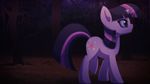  animated blinking cutie_mark equine female feral forest friendship_is_magic hair horn horse mammal multi-colored_hair my_little_pony pony purple_eyes purple_hair rizcifra solo tree twilight_sparkle_(mlp) unicorn walking 
