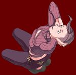  bad_id bad_pixiv_id freckles jojo_no_kimyou_na_bouken male_focus midriff purple_hair rumetsu_(yasui6) solo sweater vinegar_doppio 