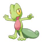  animal_focus closed_mouth full_body highres no_humans nostrils official_art outstretched_arms pokemon pokemon_(creature) pokemon_focus pokemon_rse solo spread_arms standing sugimori_ken third-party_source transparent_background treecko yellow_eyes 