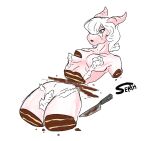 amputee bisected cake cake_gore candy_gore dessert disability dragon eyelashes female food food_fetish frosting glistening glistening_body gore horn knife mythological_creature mythological_scalie mythology pseudo_hair quadruple_amputee questionable_consent reptile scalie serth solo