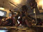 4:3 ada_wong ashley_graham_(resident_evil) barelymediocr3d bodily_fluids canid canine canis capcom cerberus_(resident_evil) claire_redfield cum cum_drip cum_in_pussy cum_inside doggystyle domestic_dog dripping female feral forced from_behind_position genital_fluids group hair hi_res human humanoid jill_valentine licker_(resident_evil) male male/female mammal pulling_hair rape rebecca_chambers resident_evil sex touching_hair undead zombie