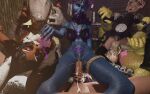 absurd_res anthro aphrodisiac barelymediocr3d bodily_fluids cowgirl_position crocodilian cum cum_in_pussy cum_inside felid feline female final_fantasy final_fantasy_xii final_fantasy_xiv final_fantasy_xiv_(legacy) forced fran_(final_fantasy) from_front_position genital_fluids group hi_res human lagomorph lizardman male male/female mammal miqo&#039;te on_bottom on_top rape reptile scalie sex square_enix viera womb_tattoo y&#039;shtola_rhul