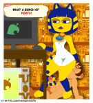 2025 animal_crossing ankha_(animal_crossing) anthro balls big_penis blonde_hair blue_body blue_eyes blue_fur blue_hair blue_stripes breasts brown_hair clothed clothed_female clothing comic computer computer_monitor computer_mouse cute_fangs dialogue domestic_cat dominant dominant_anthro dominant_female dress duo electronics english_text erection facesitting fangs felid feline felis female female_on_top fur genitals glans google hair half-closed_eyes head_grab hi_res human human_on_anthro humanoid_genitalia humanoid_penis interspecies looking_down male male/female male_on_bottom mammal markings narrowed_eyes nintendo on_bottom on_top penis pokenaito red_glans sex sitting sitting_on_another small_breasts spanish_text speech_bubble striped_body striped_fur striped_markings striped_tail stripes submissive submissive_human submissive_male tail tail_around_penis tail_fetish tail_markings tail_play tail_sex tailjob tan_balls tan_body tan_penis tan_skin teeth text url villager_(animal_crossing) white_clothing white_dress yellow_body yellow_fur yellow_inner_ear