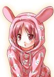  animal_costume animal_ears bunny_ears kouji_(campus_life) pajamas pink_eyes pink_hair short_hair solo to_aru_majutsu_no_index tsukuyomi_komoe 