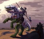 2025 ambiguous_gender angry anthro armor arrow_(weapon) battle biped blood bodily_fluids bridle canid canine canis cloud cloudy_sky corpse dragon equid equine female feral flag group hi_res horse jaclyn_(revertigo) knight lying lying_on_ground mammal melee_weapon mythological_creature mythological_scalie mythology on_ground on_hind_legs on_side plate_armor polearm quadruped ranged_weapon reins revertigo saddle scalie silhouetted_body sky snarling spear violence warrior weapon wolf wounded