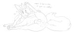 13:6 animal_genitalia anus balls citra citra_taur claws english_text eyebrows fur genitals halbean hi_res male mammal mammal_taur monochrome pawpads paws perineum sheath solo tail taur text twerp_(halbean)