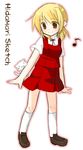  blonde_hair cat hidamari_sketch miyako school_uniform solo 
