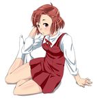  aoba_tsugumi highres kannagi red_hair school_uniform socks solo tezunuri 