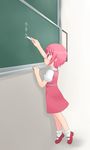  amamiya_minato chalk chalkboard mary_janes shoes solo tiptoes to_aru_majutsu_no_index translated tsukuyomi_komoe 
