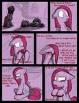  blood comic cutie_mark dead dialog duo english_text equine female feral friendship_is_magic fur hair horse mammal mikeythefox my_little_pony outside pink_fur pink_hair pinkamena_(mlp) pinkie_pie_(mlp) pony teats text 