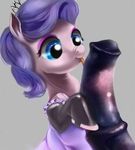  blue_eyes clothing cub diamond_tiara_(mlp) doppelg&#228;nger doppelg&auml;nger duo equine fellatio female feral friendship_is_magic hair horse licking male mammal my_little_pony oral oral_sex penis plain_background pony purple_hair sex straight tiara tongue young 