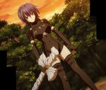  1girl blue_hair high_school_dxd highres short_hair solo standing stitched xenovia_(high_school_dxd) 