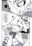  biceps big_muscles body_markings bulge canine chubby comic facial_hair feline fox fur gay jin_(artist) male mammal markings me_and_my_teacher monochrome muscles nipples oral oral_sex penis precum sex sweat tanuki tiger underwear 