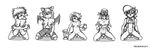  amy_rose precreator rouge_the_bat sally_acorn sonia_the_hedgehog sonic_team sonic_underground wave_the_swallow 