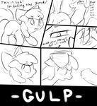 apple_bloom apple_bloom_(mlp) babs_seed black_and_white bow clopper-dude cub cutie_mark_crusaders dialog english_text equine female feral friendship_is_magic group horse magic mammal monochrome my_little_pony penis pony princess princess_celestia princess_celestia_(mlp) royalty text young 