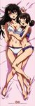  :d artist_request bangs barefoot bed between_thighs bikini black_eyes black_hair blunt_bangs blush breast_grab breasts cleavage dakimakura embarrassed endou_shizuna feet flat_chest frilled_bikini frills from_above full_body grabbing green_eyes hair_bobbles hair_ornament hug jpeg_artifacts kizaki_emi kurogane_no_linebarrel large_breasts legs lipstick long_hair lying makeup multiple_girls navel official_art on_back on_side open_mouth short_hair short_twintails smile swimsuit thigh_gap twintails yuri 