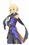  artist_request blonde_hair elbow_gloves emil_castagnier fingerless_gloves gloves green_eyes male_focus official_art scarf smile solo tales_of_(series) tales_of_symphonia tales_of_symphonia_knight_of_ratatosk 