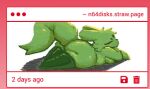 big_butt butt clothing fur green_body green_fur legwear male rain_world slugcat solo thick_thighs thigh_highs unknown_artist videocult