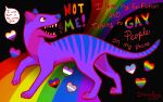 2025 ambiguous_gender bigender_pride_colors bisexual_pride_colors blue_body blue_fur blue_stripes dasyuromorph feral fur genderqueer_pride_colors hi_res insaneproxy_(artist) lgbt_pride lgbt_pride_month mammal marsupial nonbinary_pride_colors pink_body pink_fur pride_colors purple_body purple_fur rainbow rainbow_pride_colors recently_extinct_species solo stripes thylacine yellow_eyes